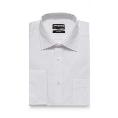 The Collection White shirt with extra-long sleeves and body